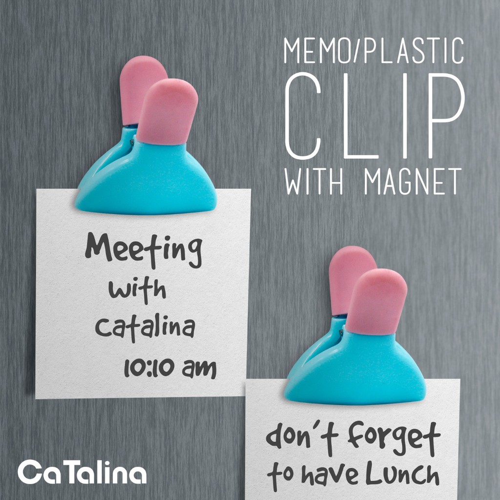 CaTalina Klip Plastik Bungkus Makanan Plastic Clip 2 Pcs - Gambar 3