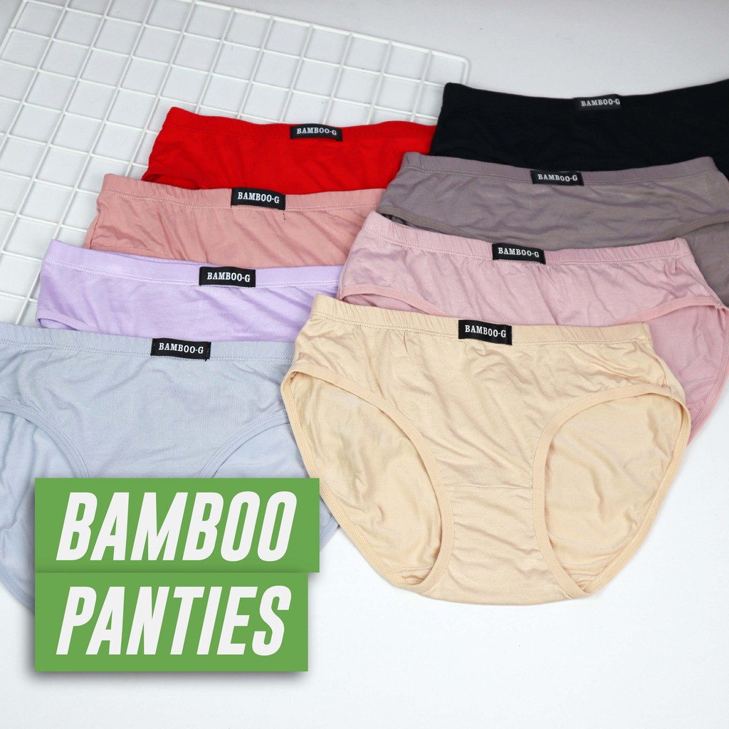 [STOCK IN SG] WOMEN BRIEF PANTY PANTIES BAMBOO UNDERWEAR STRETCHABLE  COMFORTABLE