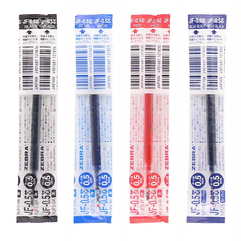 Zebra Gel-Kugelschreiber Mine JF-0.5 – 10 Stück Rot, 0,5 Mm Für Sarasa Clip & Sarasa