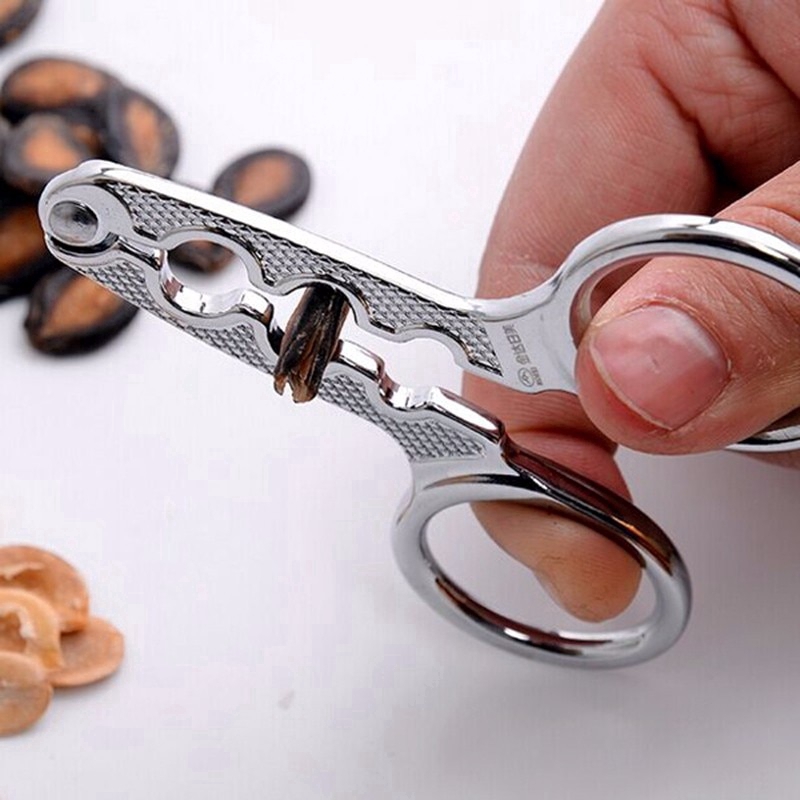 Melon Seed Plier Scissor Nut Cracker Opener Clamp Walnut Pine Sheller Nutcracker Kitchen Household tool sunflower break