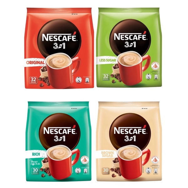 Nescafe 3 in 1 Coffee: Brown Sugar Instant coffee sticks- 