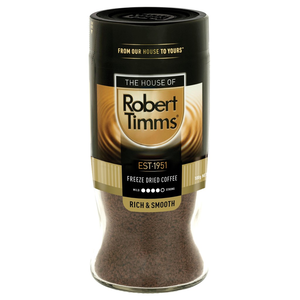 Robert Timms Freeze Dried Instant Coffee 100g Shopee Singapore