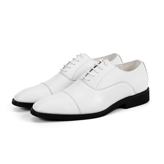 White leather hot sale formal shoes