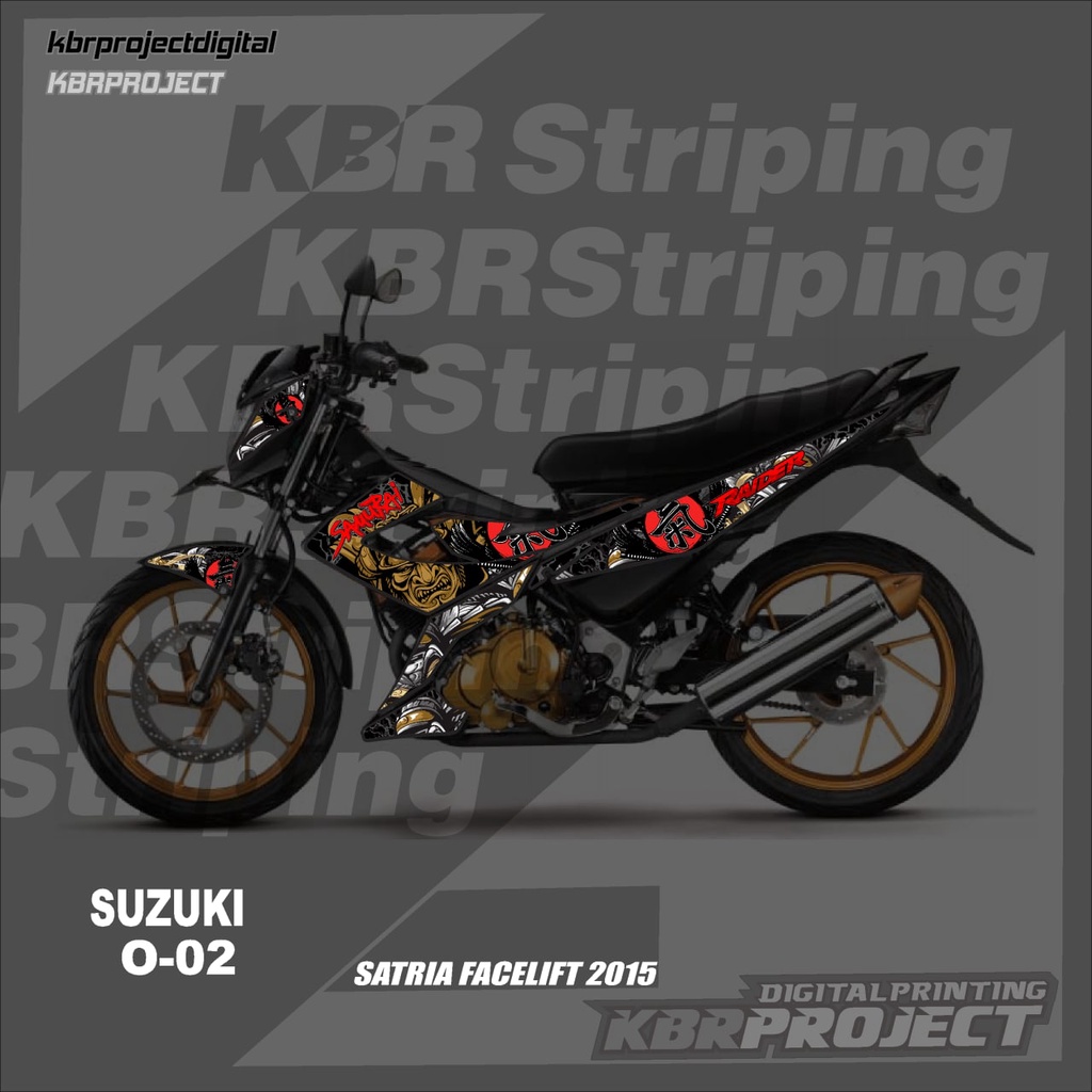 SUZUKI SATRIA striping sticker SATRIA motorcycle motorcycleSUZUKI ...