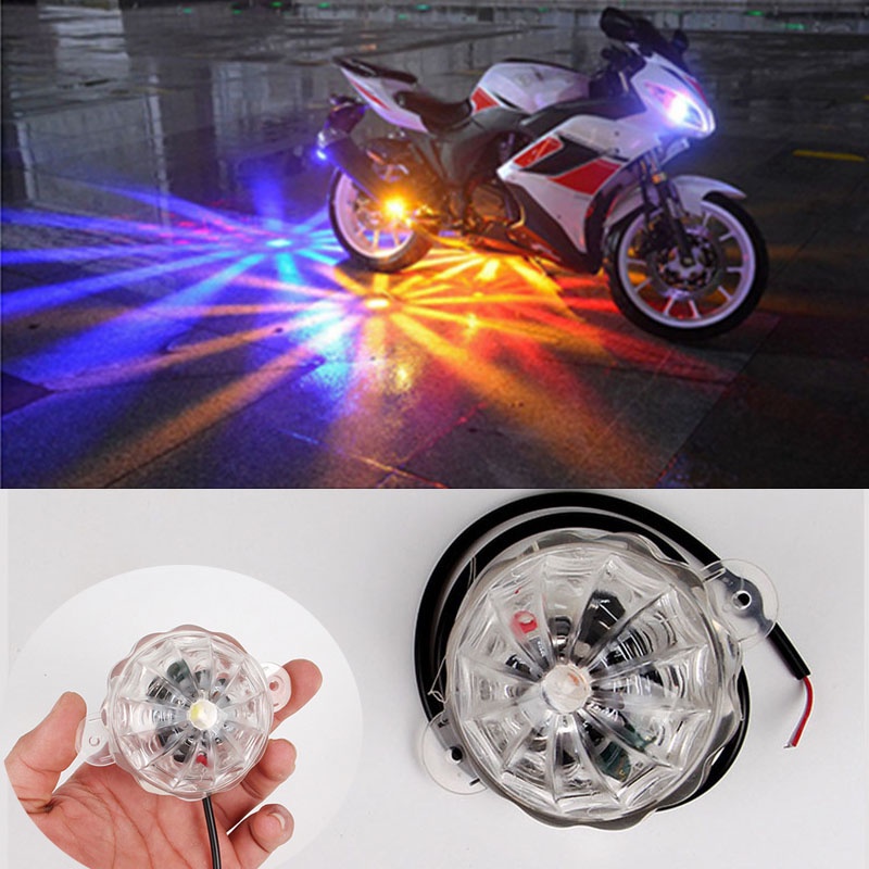 12V Motorcycle Car LED Chassis Light Under Motorbike Scooter Flasher ...