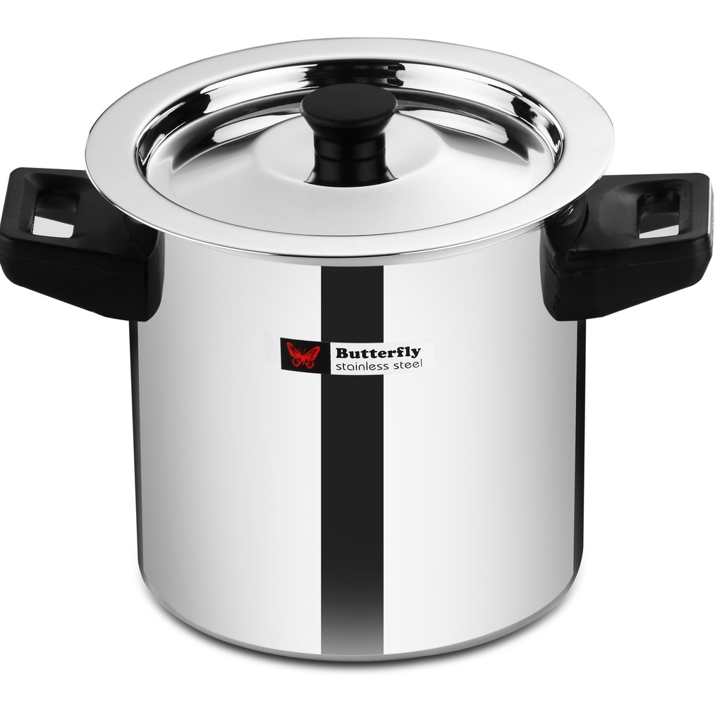 BUTTERFLY STAINLESS STEEL MILK BOILER MILK COOKER POT WITH WHISTLE FUNNEL 1.0 L 1.5 L 2.0 LITRE FAST SHIP