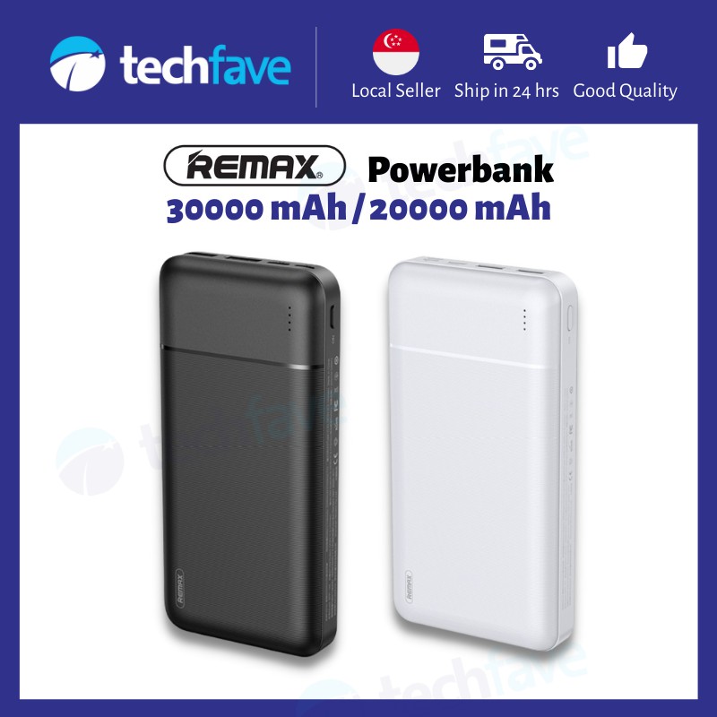 [SG] REMAX 30000mAh/20000mAh Power Bank (2 USB Outputs) | Shopee Singapore