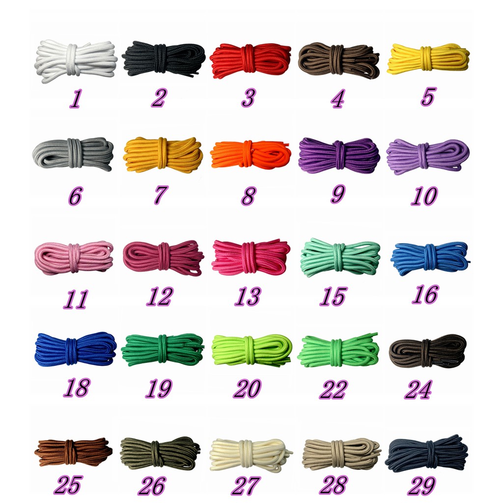 100-120 CM Shoelaces Round Shoe Laces Strings Cords Ropes for Sport ...
