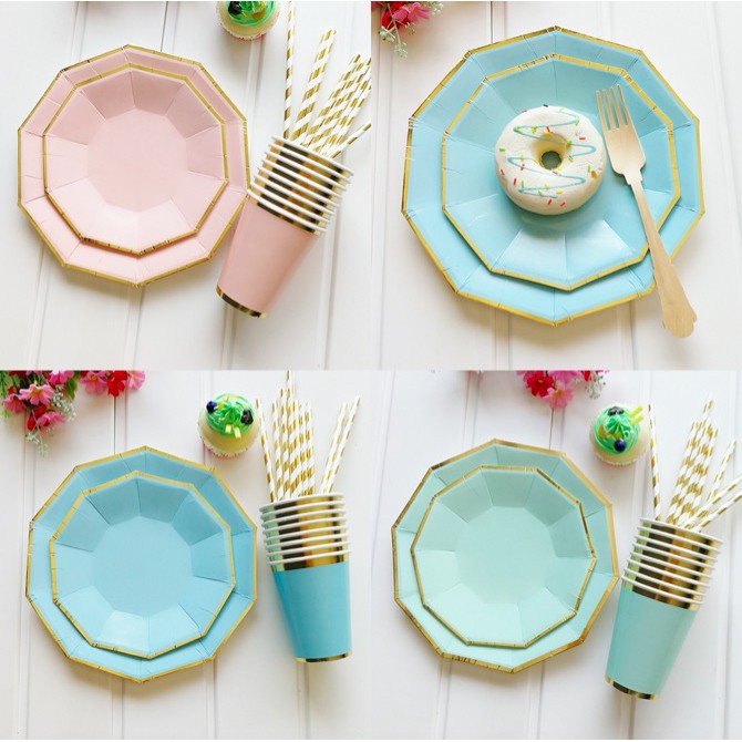 Disposable party tableware best sale