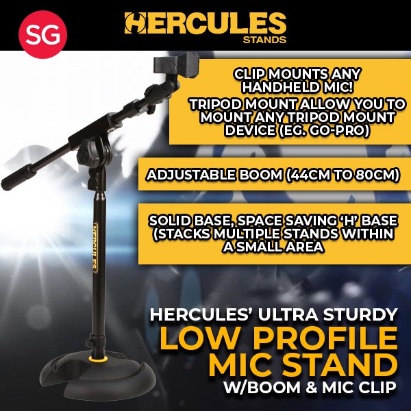 [SG] Hercules MS120B Table Top / Lectern / Rostrum Microphone Stand Mic Stand / GoPro Stand