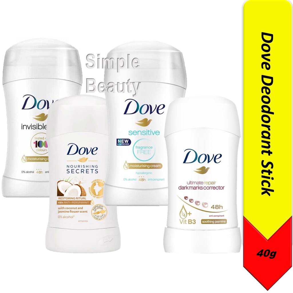 Dove Deodorant Stick, 40ml Shopee Singapore