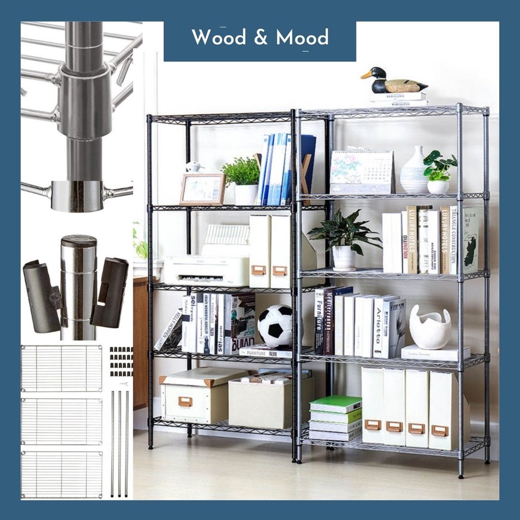 [SG Ready Stock] MultiPurpose Carbon Steel Storage Organising Rack