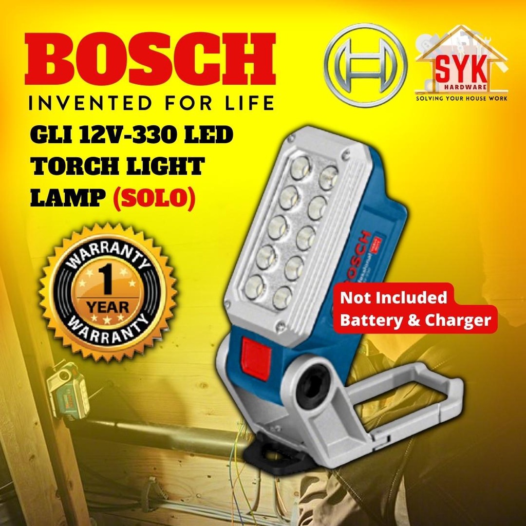 Cordless Worklight Bosch 12v Led Work Light SYK Bosch GLI 12V-330