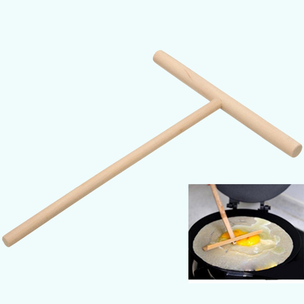 2pcs Crepes Distributors Silicone Stainless Steel Crepes Spatula Spreader  For Crepes Pancakes Bakin