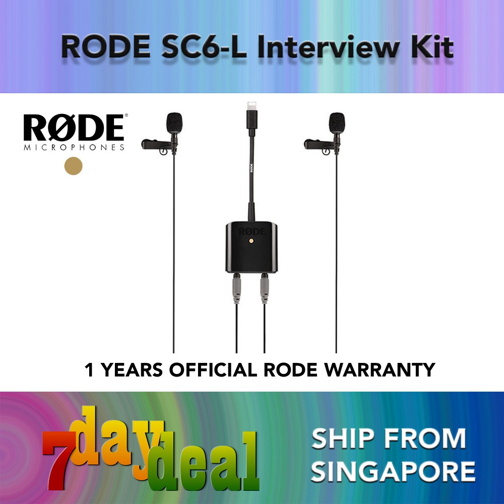 Rode Sc6 L Mobile Interview Kit 2 Rode Smartlav Microphones Sc6 L