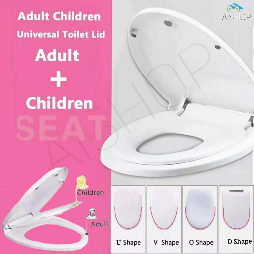 Adult Toilet Bidet Seat With Child Potty Training Cover Double Seats