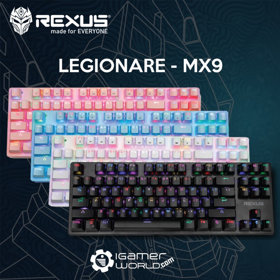Rexus Legionare MX9 RGB TKL Mechanical Gaming Keyboard | Shopee Singapore