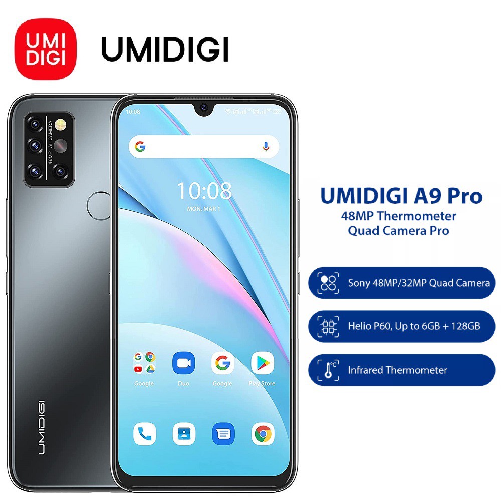 UMIDIGI A9 Pro Smartphone 6GB+128GB Global Unlocked 6.3'' Android