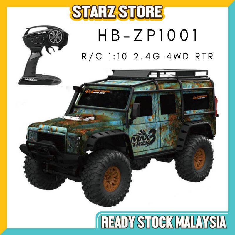HB ZP1001 1:10 4WD ZP 1001 Rc Rally Car Proportional Control Retro  Vehicle LED Light RTR [Starz Store]