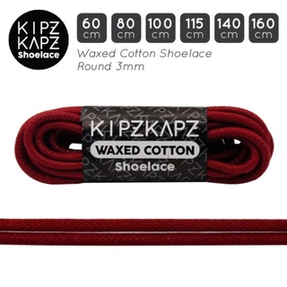 2.5mm Cotton Waxed Solid Round Shoelaces Durable Polyester