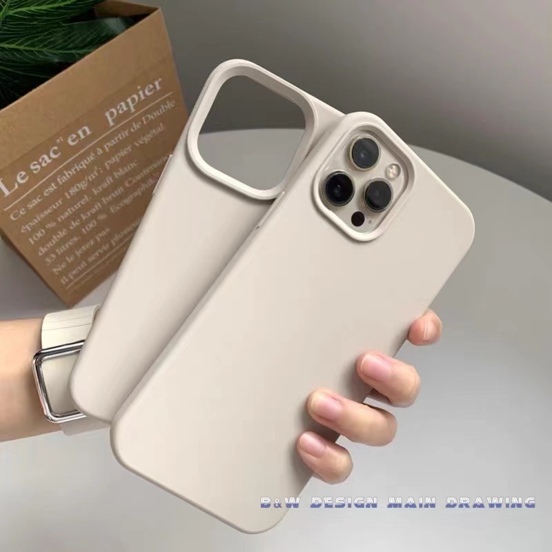 Retro Fashion Antique White Liquid Silicone Protection Phone Case compatible For IPhone 14 13 12 11 Pro Max IX XS MAX 6 6s 7 8 Plus Fall prevention Case NonSlip Shockproof Full soft cover