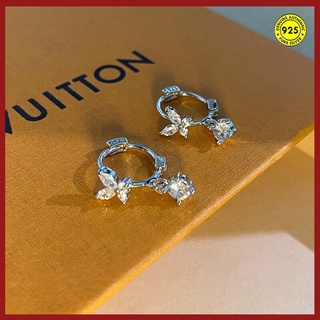 925 Silver Earrings Letter J  Earrings Women Silver 925 Lv - Fashion  Flower Earrings - Aliexpress