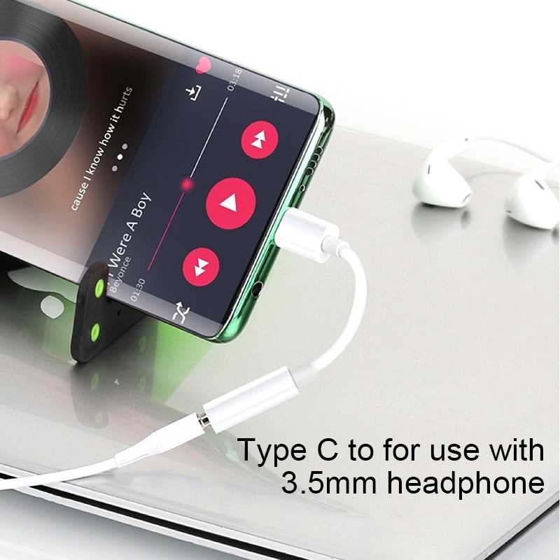 USB-C To 3.5 Mm Earphone Audio Jack Adapter/ Type C Headphone Converter ...