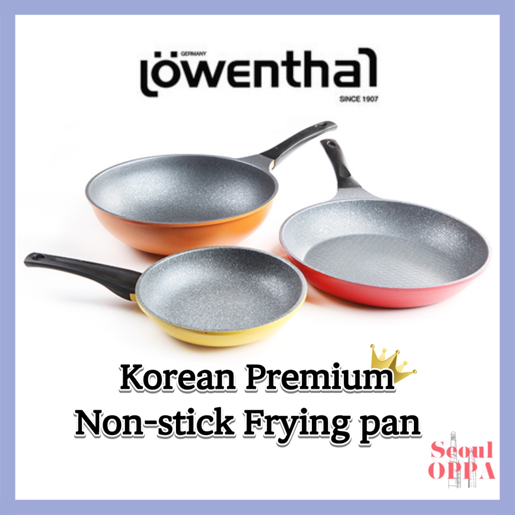 [Lowenthal] Non stick Frying Pan and Wok Titanium Stone Coating ...