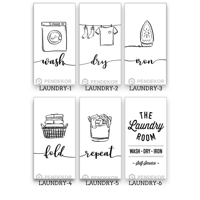 HIASAN DINDING Wall Hanging Laundry Room Wall Decor Minimalist Home Decoration
