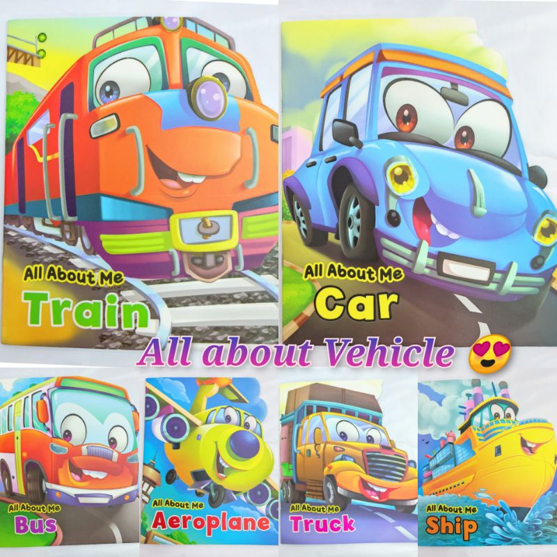 Buku Kenderaan / All about Vehicles (Bus , Train , Car , Aeroplane ...