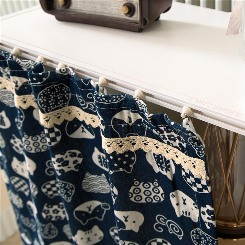 Cabinet Door Curtain Punch-free Cover Curtain Movable Wardrobe Dust ...