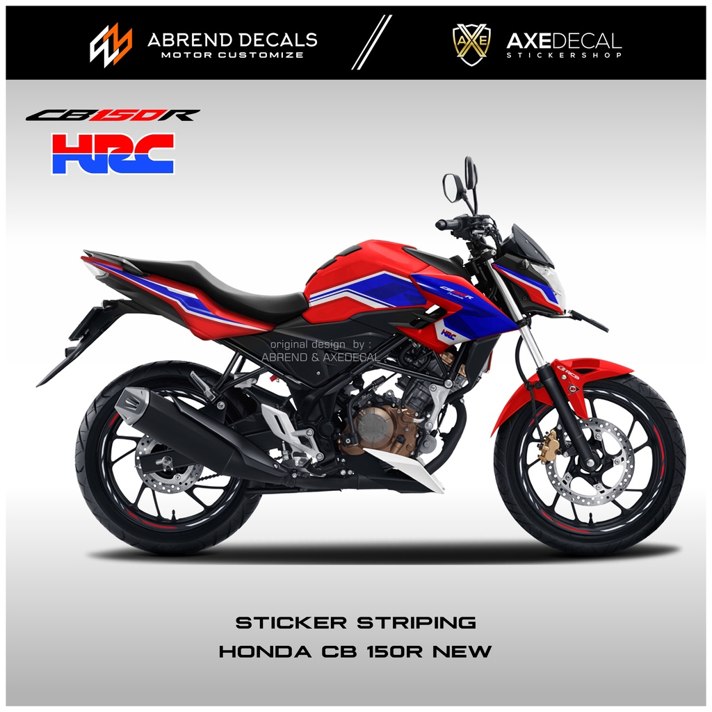STRIPING CB 150R NEW LIVERY HRC TRI COLOR / NEW HONDA CB 150 MOTORCYCLE ...