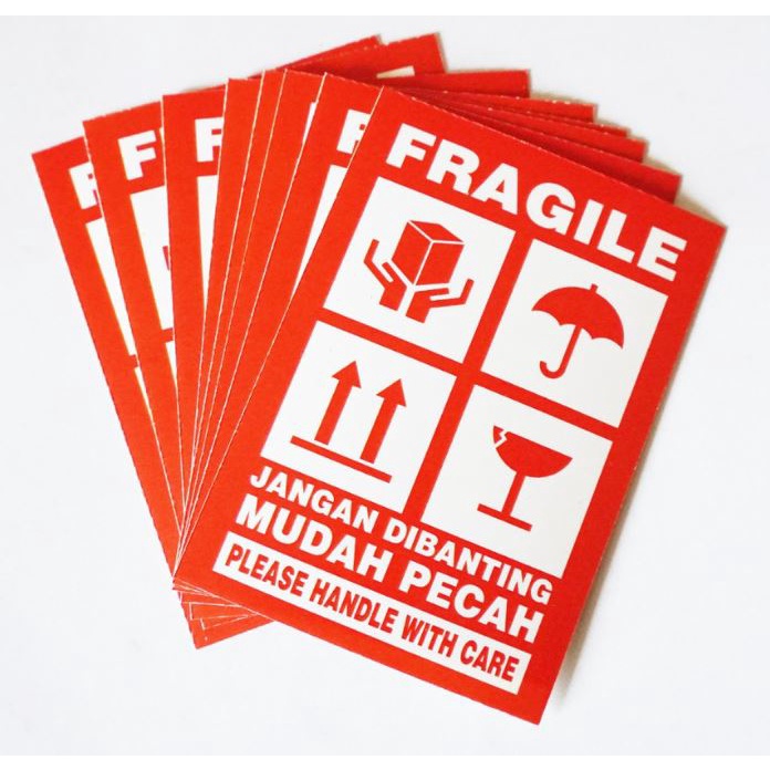 Fragile Anti-Shatter Stickers, Broken Label Stickers | Shopee Singapore