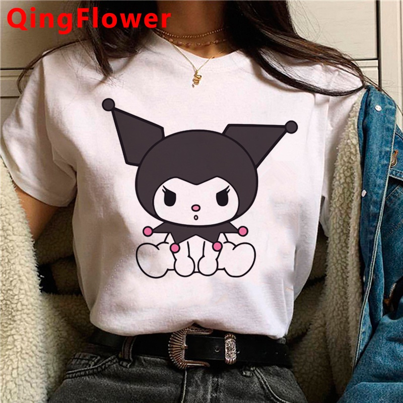 Sanrio Kuromi t shirt female plus size aesthetic streetwear japanese tumblr t shirt clothes harajuku kawaii Shopee Singapore