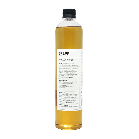 DRiPP Vanilla Syrup for Drinks/Beverages 760ML | Shopee Singapore