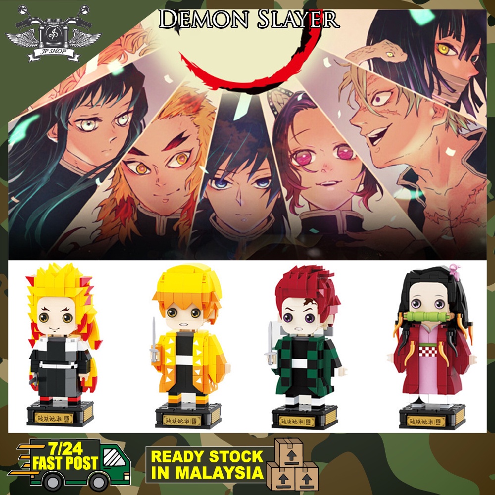Demon Slayer Building Blocks Kimetsu No Yaiba Bricks Toys Anime ...