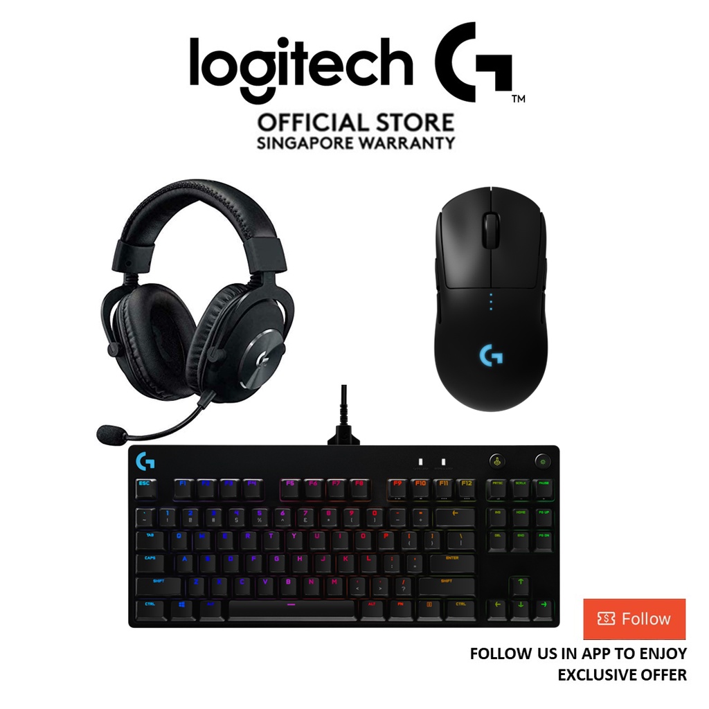 Logitech G Pro X Superlight 2 Lightspeed Wireless Gaming Mouse + G Pro X  TKL Lightspeed Wireless Gaming Keyboard (Tactile) Bundle - White