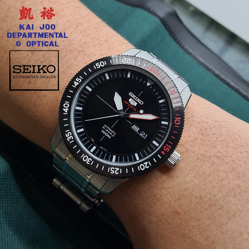 Seiko 5 rotating bezel sale