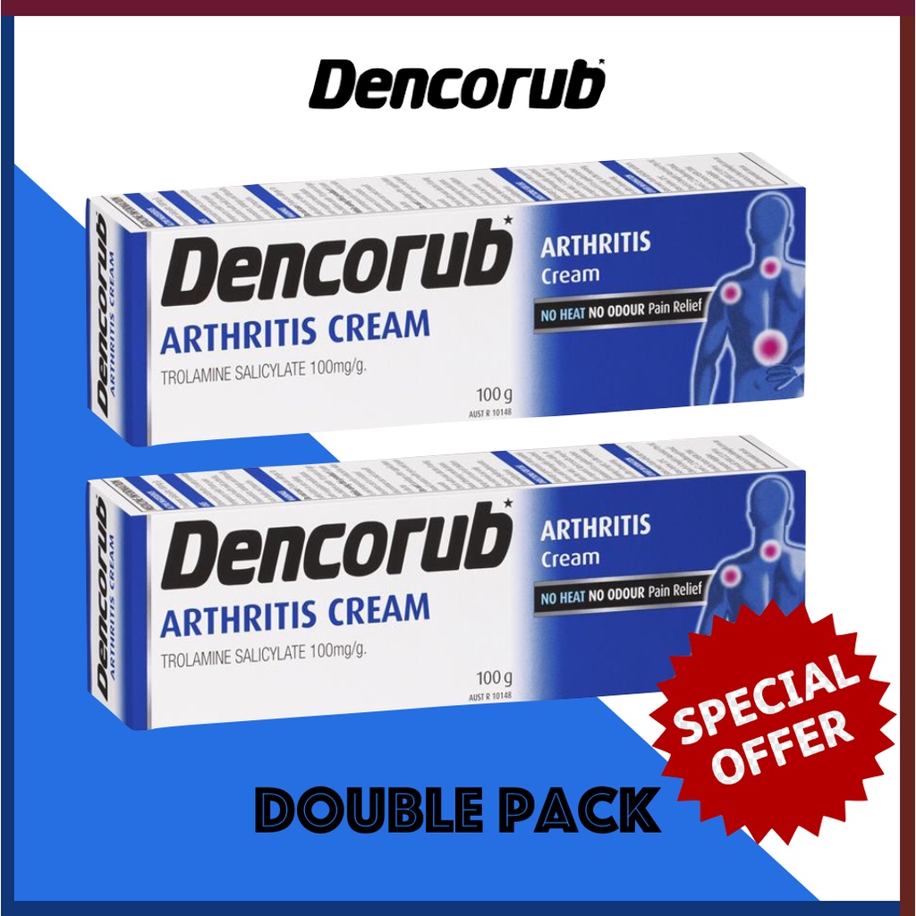 DENCORUB Arthritis Cream [12 Tubes] 100g Pain Relief Shopee Singapore