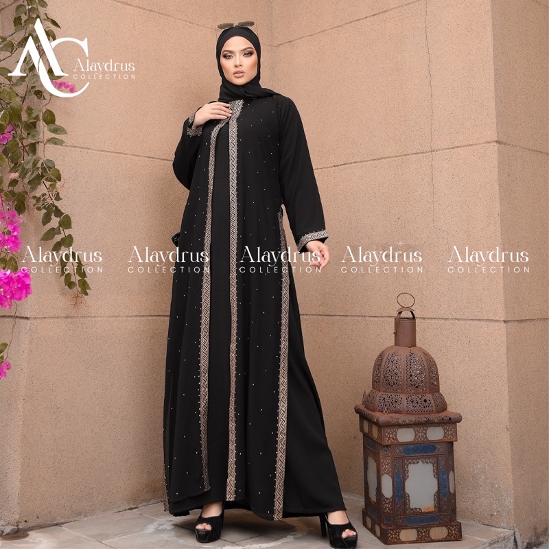Muslim Dress Abaya Embroidery Robe Maxi Dress Saudi Arabia Embroidery ...