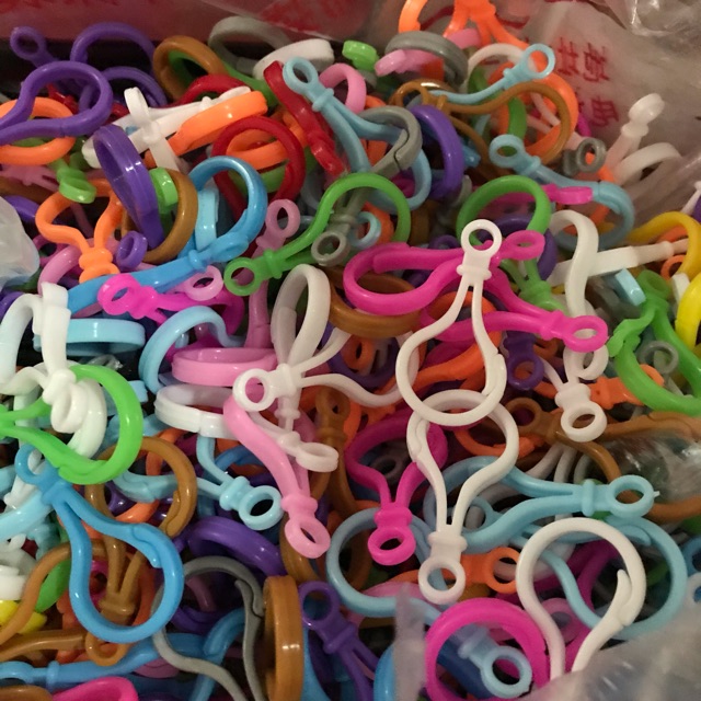 Ring plastic buckle keychain(100pcs) | Shopee Singapore