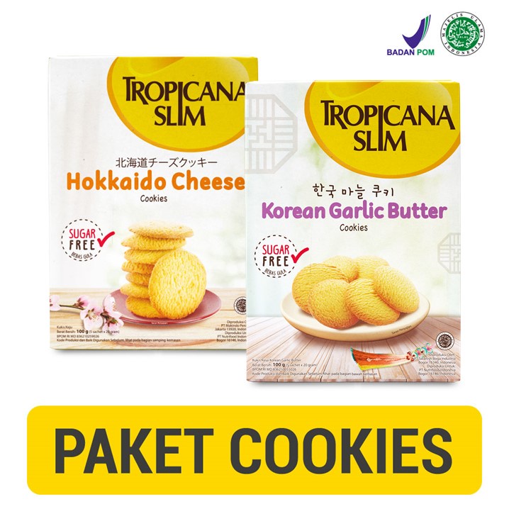Cookies Package Tropicana Slim Korean Garlic Butter Cookies 5 Sachets
