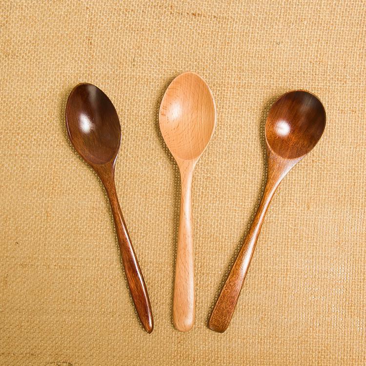 Beech wooden spoon teaspoon old paint beech spoon spoon longhandled