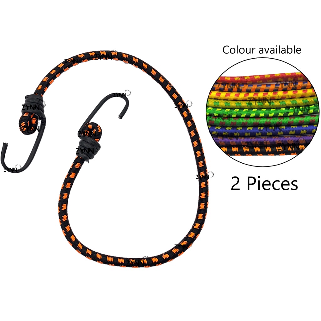 [SG STOCK] SPRING TIE 2PCS Bungee Cord Strap With Hook Elastic Rope for ...