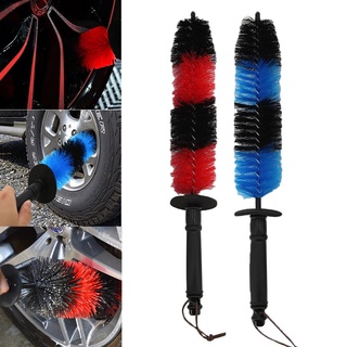 China Long Wheel car wash brush Soft Bristle Car wheel & engine & tire washing  brush Cleaning Brush factory and manufacturers