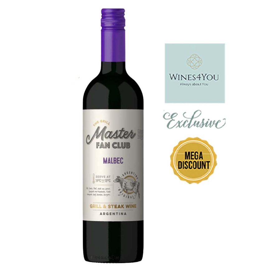 The Grill Master Fan Club Malbec 2022, 12.5, 750ml Shopee Singapore