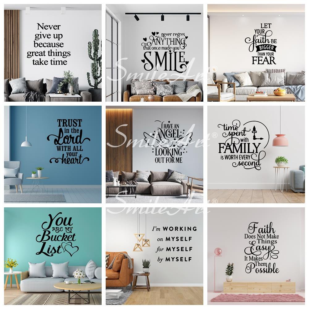 Fun Sentence Home Decor Vinyl Wall Stickers For Kids Rooms Decoration
