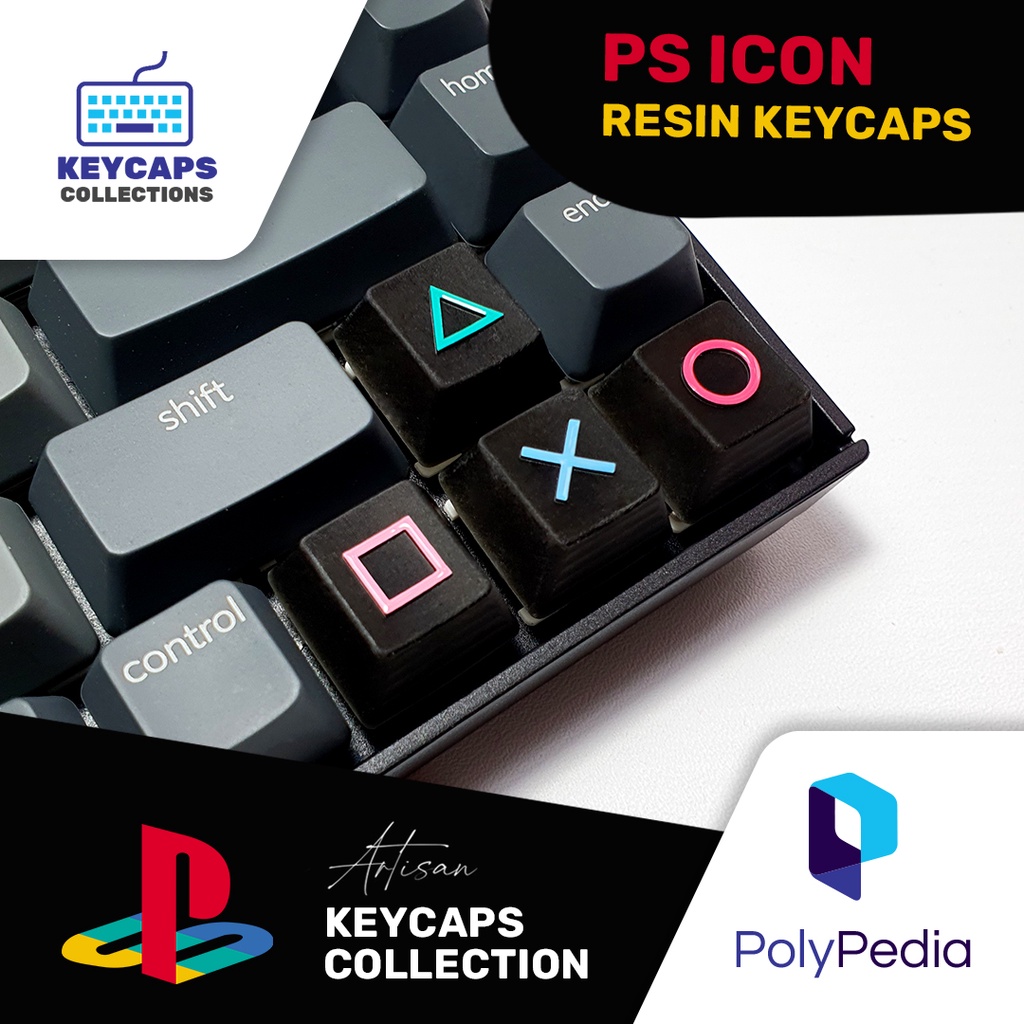 Playstation Resin Keycaps/Keycap Set 4pcs | Shopee Singapore