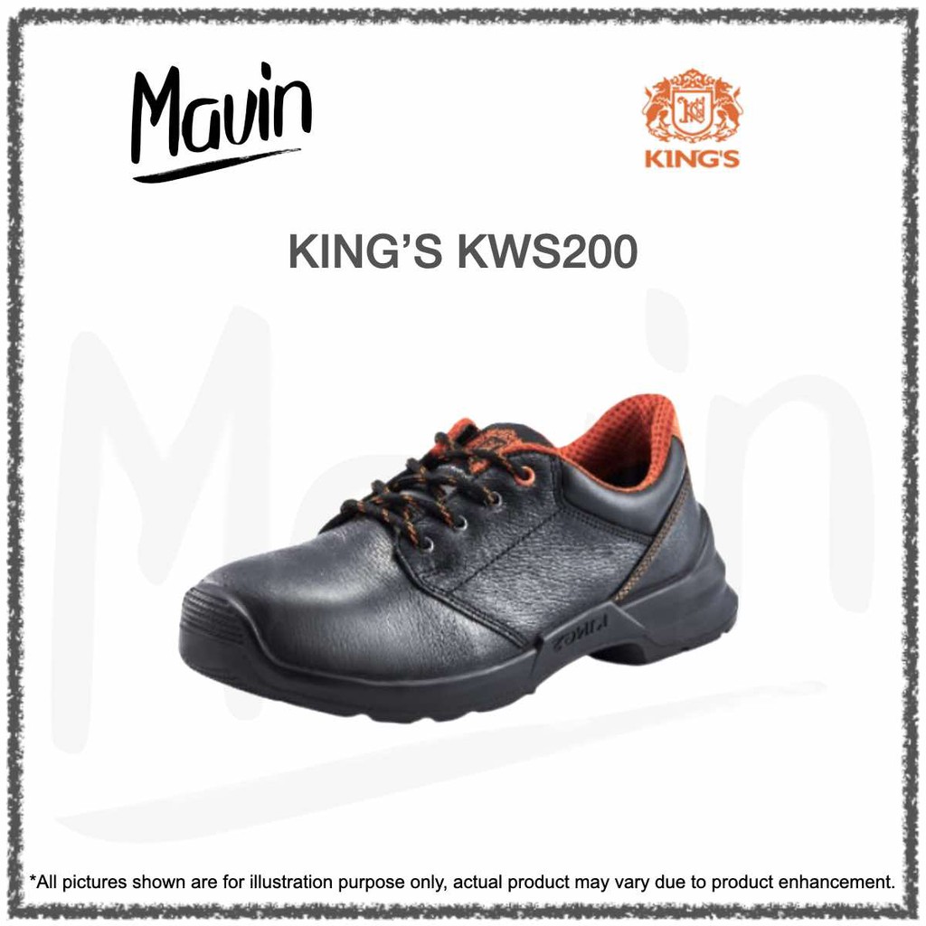 KING'S Low cut lace Safety Shoes with SG PSB Approval KWS200 Shopee