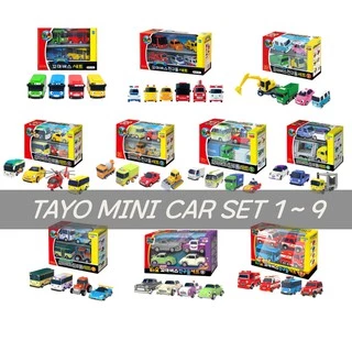 Tayo The Little Bus Special Friends Set 2 - 4 Mini Cars Including Bong Bong, Heart, Poco & Max